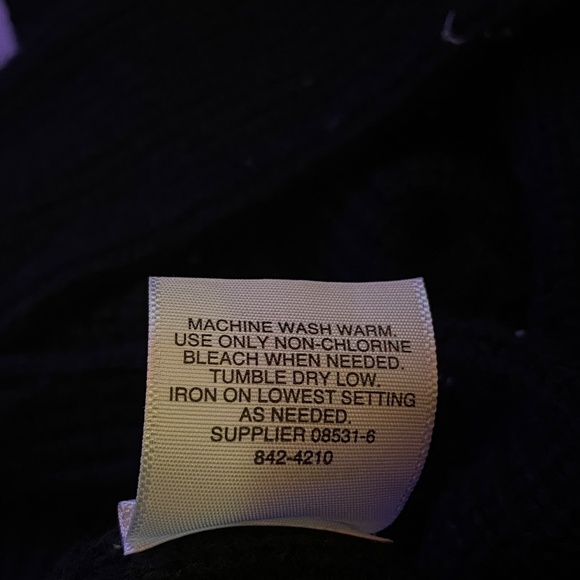 New with tags a.n.a side tie up black knit sweater - Picture 7 of 8